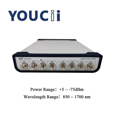 Máy đo công suất quang 8 kênh Dải bước sóng 850nm đến 1700nm